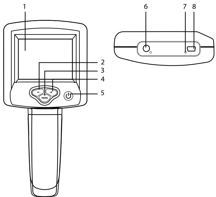 VOLTCRAFT BS-100 X - ELÉMENTS DE FONCTIONNEMENT - 1