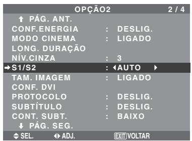 NEC 42XM5 - Definir o:tamanho deanela para a entrada de video S1/S2 - 1
