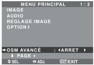 NEC 42XM5 - Passage au mode menu - 1