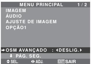 NEC 42XM5 - Definiçao do modo de menu - 1