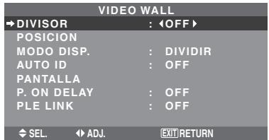 NEC 42XM5 - Ajuste de una video wall - 1