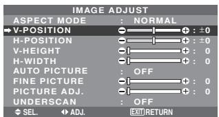 NEC 42XM5 - IMAGE ADJUST - 1