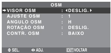 NEC 42XM5 - Configurar o menu na tela - 1