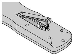 NEC 42XM5 - Como utiliser o controle remoto Instalação e substituição das baterias - 2