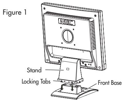 NEC LCD52V - To attach the Base to the LCD Stand: - 1
