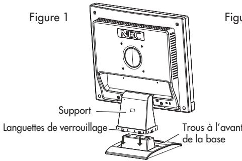 NEC LCD52V - Pour attacher la base au support LCD : - 1