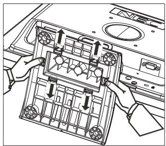 NEC LCD52V - Removing the Base - 1