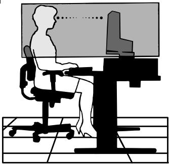 NEC LCD73VXM - LA UBICACION CORRECTA Y EL AJUSTE DEL MONITOR PUEDE REDUCIR LA FATIGA EN LOS OJOS, HOMBROS Y CUELLO. CUANDO INSTALE EL MONITOR, VERIFIQUE LO SIGUIENTE: - 2