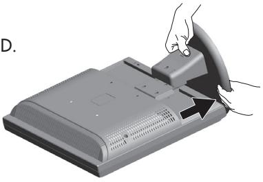 NEC LCD73VXM - Enlever la base - 1