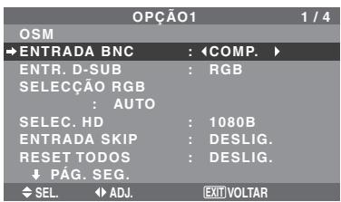 NEC PX-50XM6A - Configurar os conectores BNC - 1