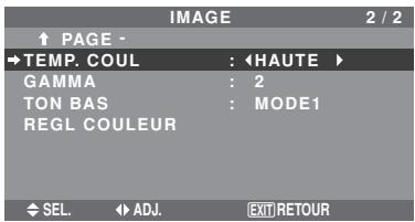 NEC PX-50XM6A - Réglage de la température de couleur - 1