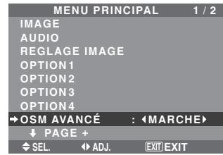 NEC PX-50XM6A - Passage au mode menu - 2