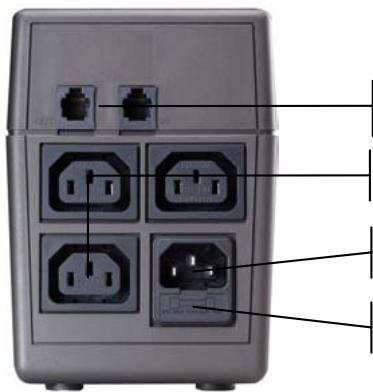 INFOSEC 650 XP SOHO - PANEL TRASERO - 1