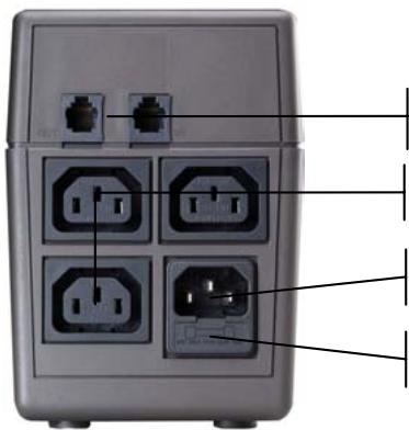 INFOSEC 650 XP SOHO - BACK PANEL - 1