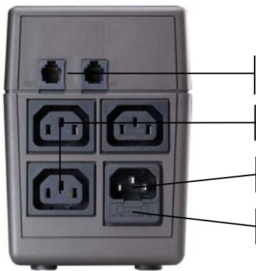 INFOSEC 650 XP SOHO - PANEL TYLNY - 1