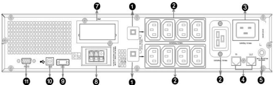 INFOSEC E 3 RM - Battery Pack Rear Panel: - 3