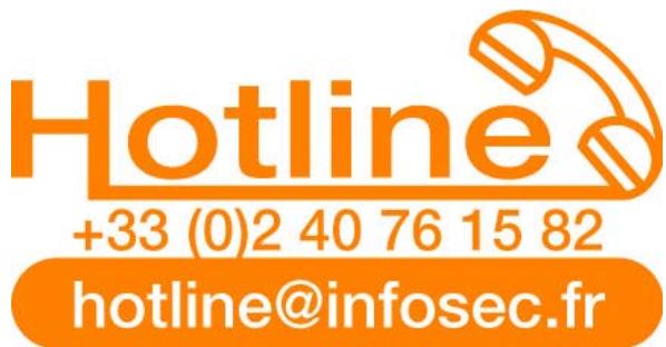 INFOSEC E 4 - When you contact the service center, please provide the following informations: - 1