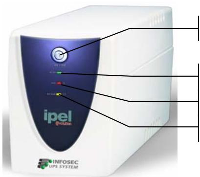 INFOSEC IPEL EVOLUTION 700 VA - FRONT PANEL - 1