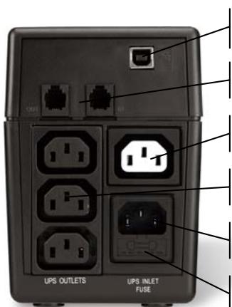 INFOSEC XP OFFICE 800 VA - 9.3AUNTA JINHIN TELEΦOHA/ΦAKCA/MODEMA - 2