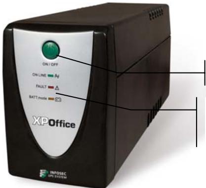 INFOSEC XP OFFICE 800 VA - 9.3AUNTA JINHIN TELEΦOHA/ΦAKCA/MODEMA - 1