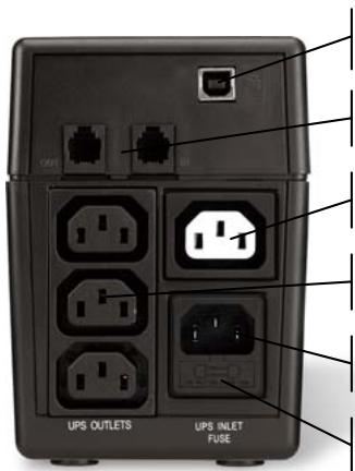 INFOSEC XP OFFICE 800 VA - BACK PANEL - 1