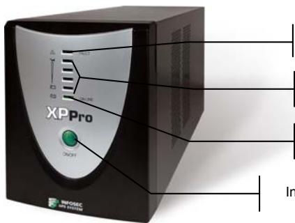 INFOSEC XP PRO 1000 VA - PANEL DELANTERO - 1