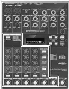 EDIROL M-10DX - Sauvegarder et charger des réglages de mixage (scènes) - 1