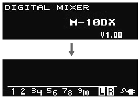 EDIROL M-10DX - Mise sous tension - 3