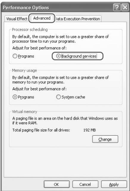 EDIROL M-16DX - Activez "services d'arrière-plan". - 1