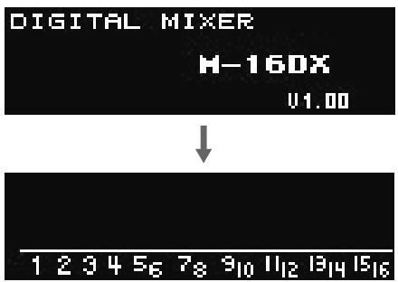 EDIROL M-16DX - Mettez le m-16dx sous tension avec l'interrupteur[power] (module e/s). - 1