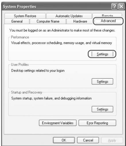 EDIROL M-16DX - Ouvrez la fenêtre propriétés système. - 1