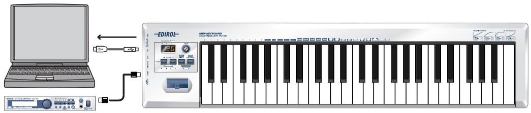 EDIROL PC-50 - Utilisation du clavier (play) - 1