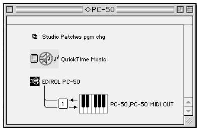 EDIROL PC-50 - Paramétrage OMS - 6