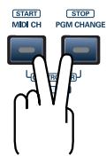 EDIROL PC-50 - Envoi d'un message bank select LSB - 2