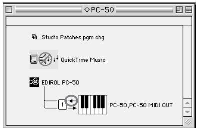 EDIROL PC-50 - Paramétrage OMS - 8