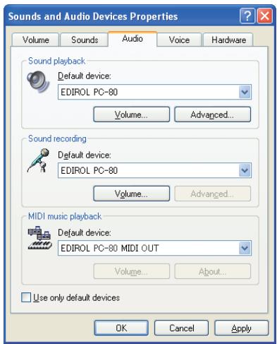 EDIROL PC-80 - Windows XP - 1