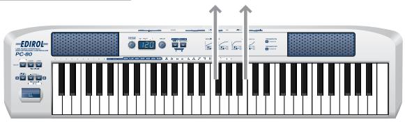 EDIROL PC-80 - Paramétrage « local control - 3