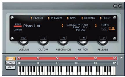 EDIROL PC-80 - Lancement du synthétiseur logiciel du pc-80 - 5