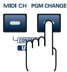 EDIROL PC-80 - Envoi d'un message de changement de programme PLAY - 2