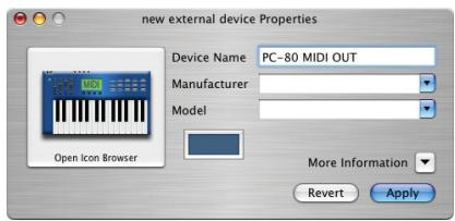 EDIROL PC-80 - Attribuez un nom à chaque nouveau périphérique. - 1