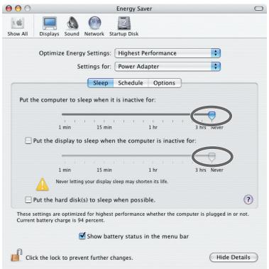 EDIROL PC-80 - Avec un macintosh, vérifie l'économiseur d'énergie. - 1