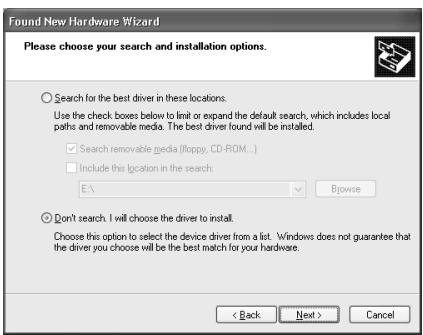 EDIROL PCR-M1 - Installation du pilote (windows XP) - 4