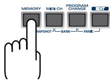 EDIROL PCR-M50 - Mode mémoire (MEMORY) - 2