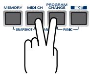 EDIROL PCR-M50 - Mode banque (BANK) - 2