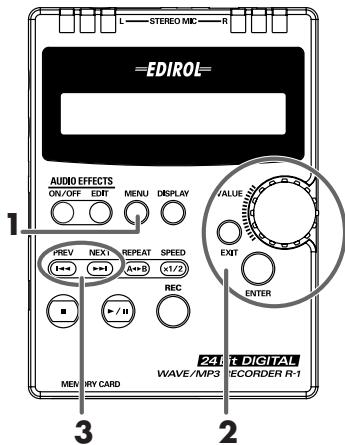 EDIROL R1 - Procedure C - 1