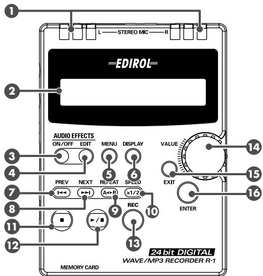 EDIROL R1 - Systemeinstellungen (Konfigurationsmodus) - 1