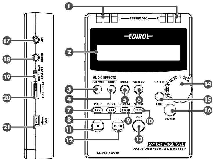 EDIROL R1 - SPEED button - 1