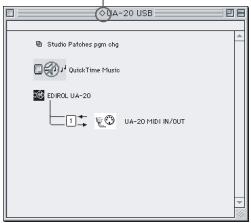 EDIROL UA-20 - Modo driver Standard - 1