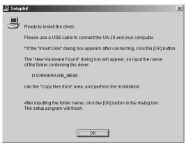 EDIROL UA-20 - D:\DRIVER\USB_ME98\SETUPINF.EXE - 1