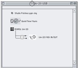 EDIROL UA-20 - D:\Driver\USB_XP2K\WDM - 1